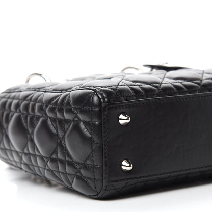 Christian Dior Lambskin Cannage Small Lucky Badges My Lady Dior Black 6 of 11