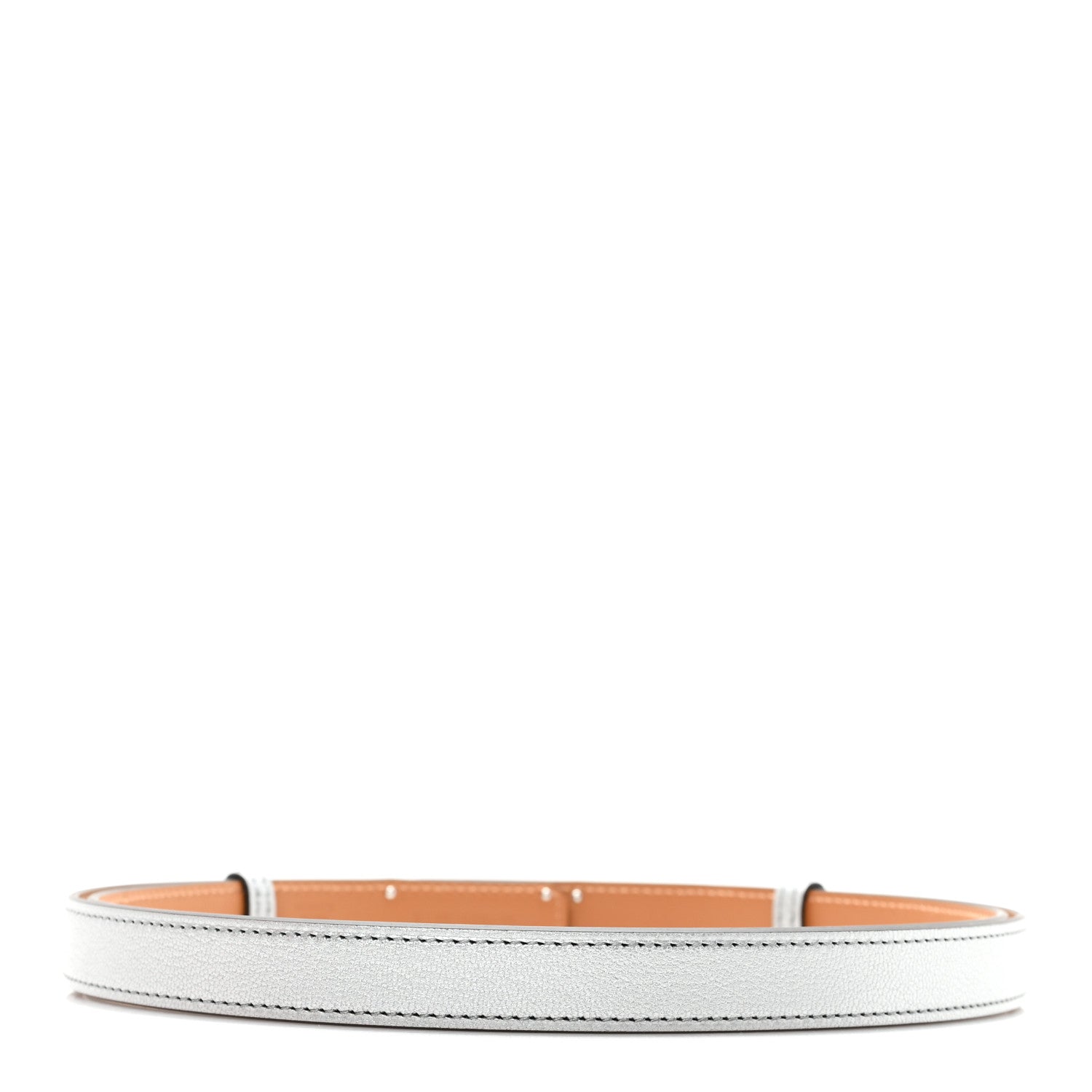 Hermes Metallic Chevre Chamkilight Kelly Belt Argent 2 of 4