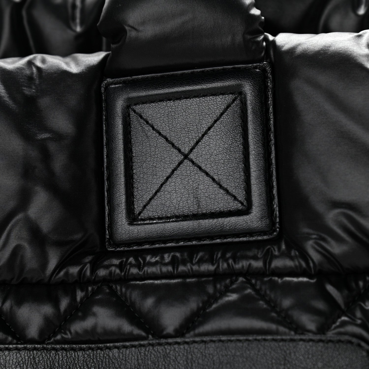 Chanel Nylon Quilted Large Coco Cocoon Tote Black 12 of 13