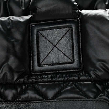 Chanel Nylon Quilted Large Coco Cocoon Tote Black 12 of 13