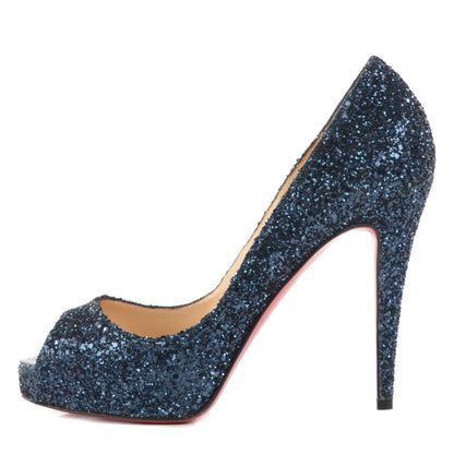 Christian Louboutin Glitter Very Prive 120 Pumps 39 Blue 1 of 7
