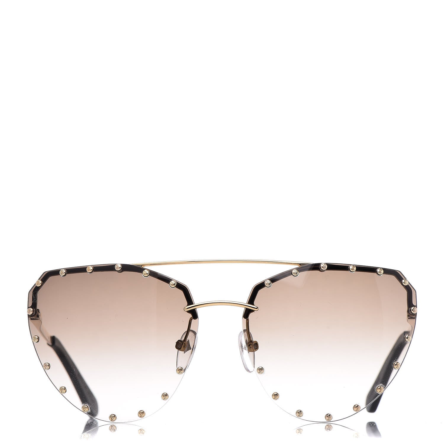 Louis Vuitton The Party Aviator Gradient Sunglasses Z0914U Brown 2 of 8