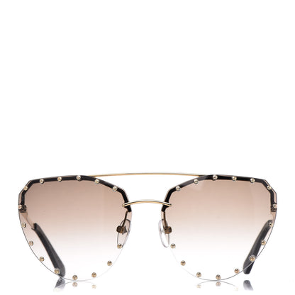 Louis Vuitton The Party Aviator Gradient Sunglasses Z0914U Brown 2 of 8