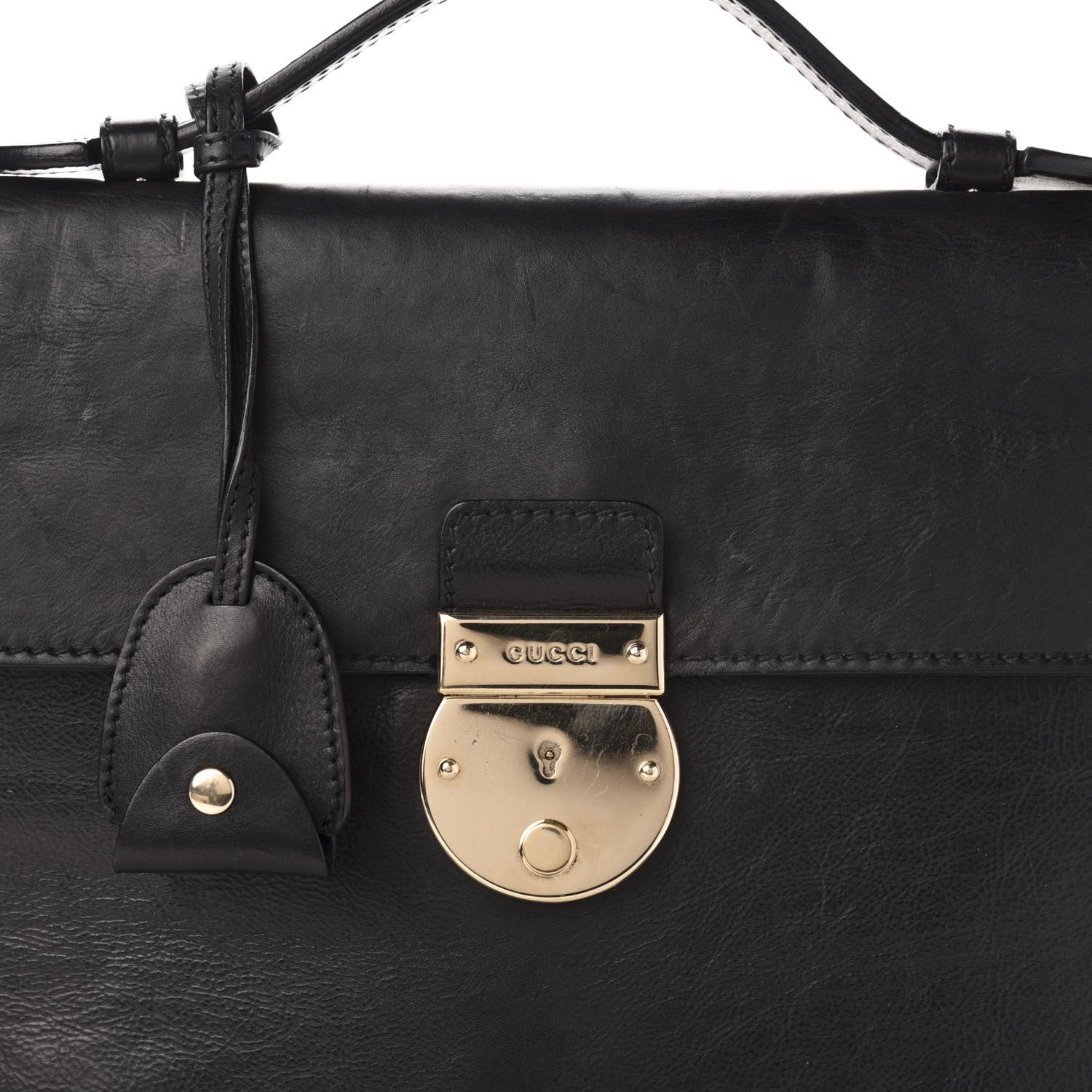 Gucci Calfskin Foldable Portfolio Briefcase Black 11 of 11