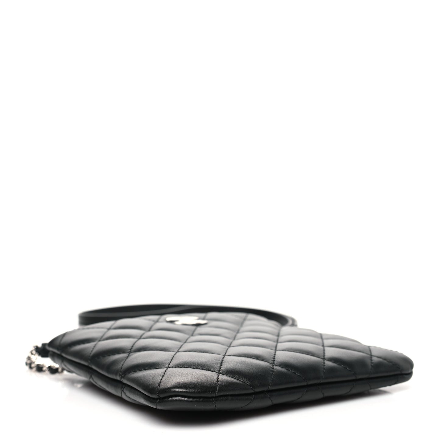 Lambskin Quilted Uniform Crossbody Bag Black