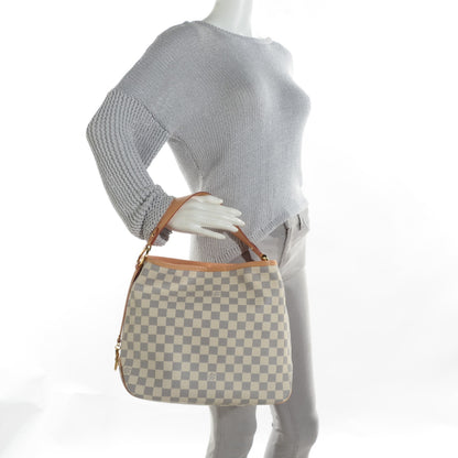 Louis Vuitton Damier Azur Delightful PM Pink 2 of 8