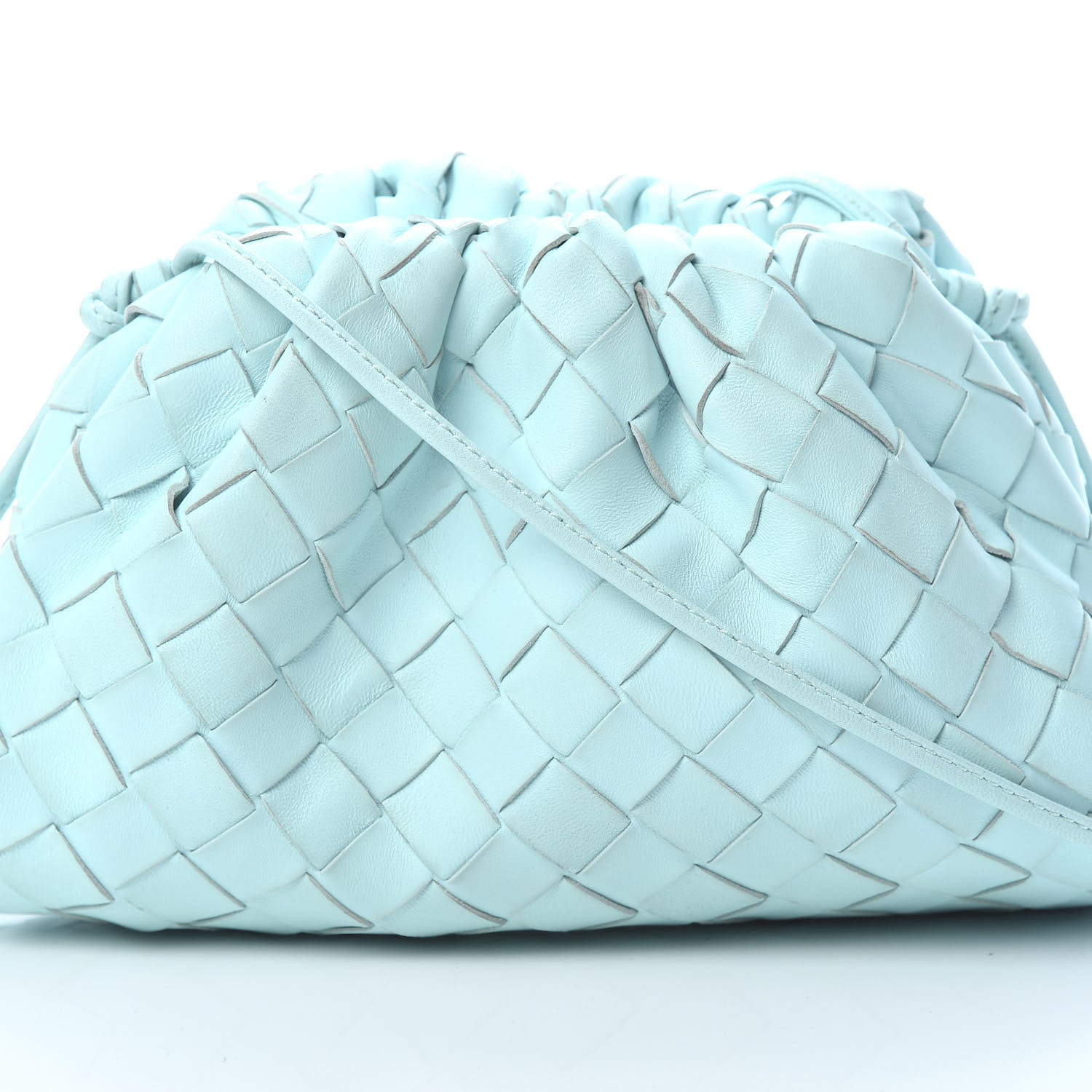 Bottega Veneta Nappa Intrecciato The Mini Pouch Topazio Silver 8 of 10