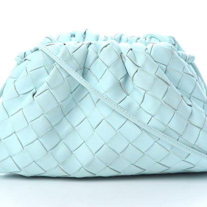 Bottega Veneta Nappa Intrecciato The Mini Pouch Topazio Silver 8 of 10