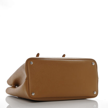 Prada Saffiano Cuir Medium Double Handle Tote Caramel 4 of 6