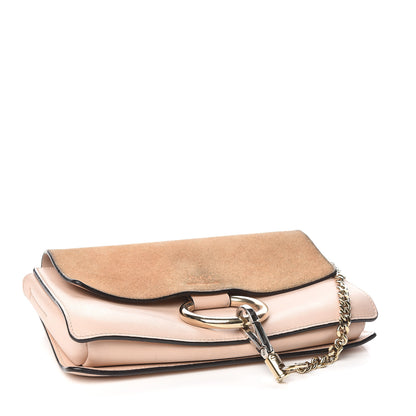 Chloe Suede Calfskin Small Faye Shoulder Bag Cement Pink 4 of 19
