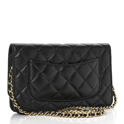 Chanel Caviar Quilted Wallet On Chain WOC Black 2 of 10