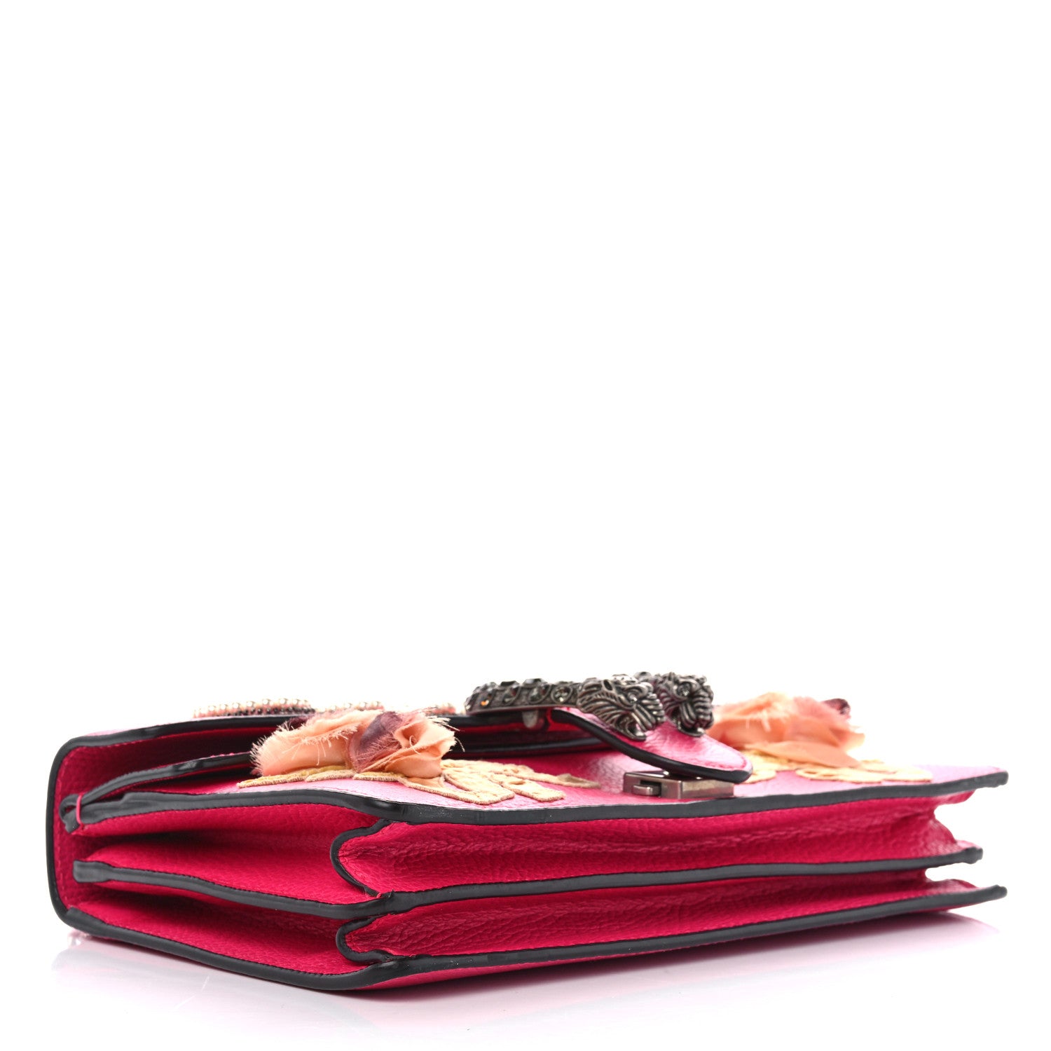 Gucci Pebbled Calfskin Embellished Guccify Small Dionysus Shoulder Bag Rosa 4 of 11