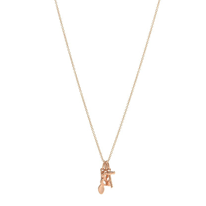 Tiffany 18K Rose Gold Wine and Dine Pendant Necklace 1 of 6