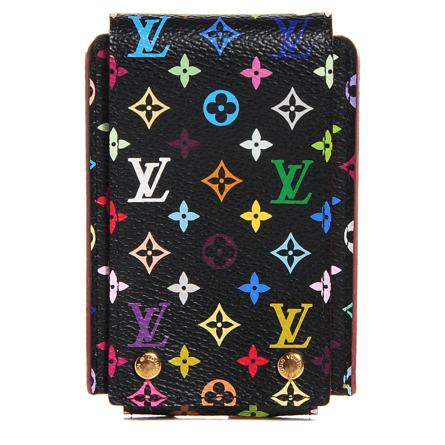 Louis Vuitton Monogram Multicolor Ipod Nano Case Black 94229