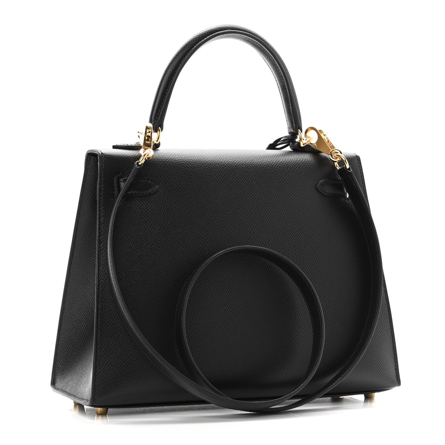 Hermes Epsom Kelly Sellier 25 Black 2 of 10