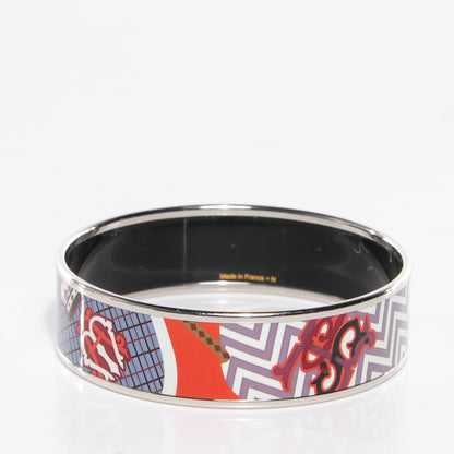 Hermes Enamel Printed Wide Pour Sortir Bracelet 62 4 of 6