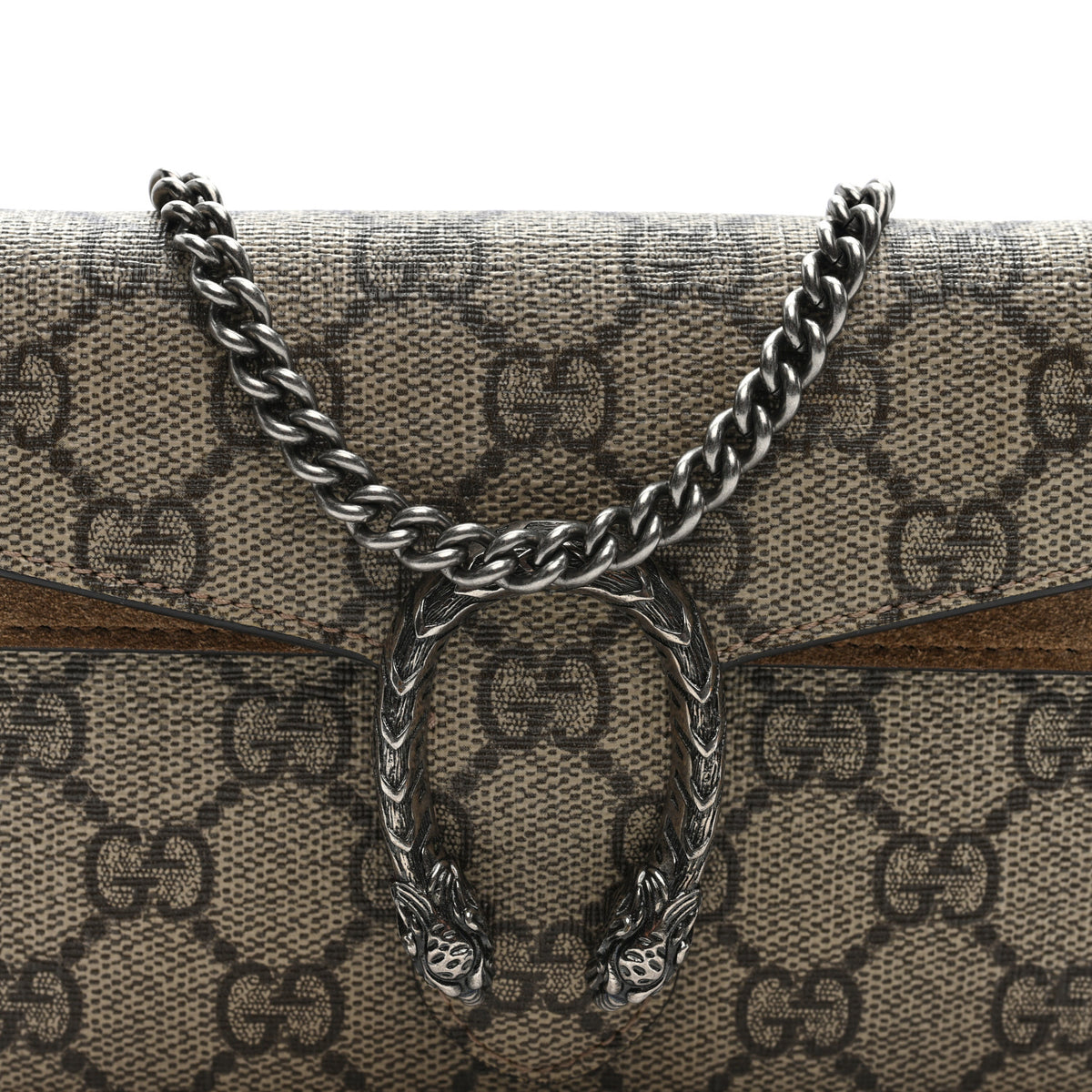 GG Supreme Monogram Super Mini Dionysus Shoulder Bag Taupe