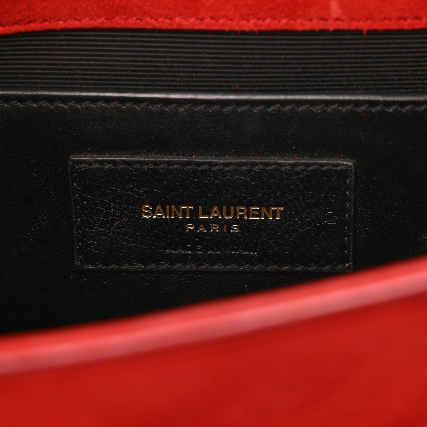 Saint Laurent Suede Small Classic Monogram Kate Tassel Satchel Red 6 of 8