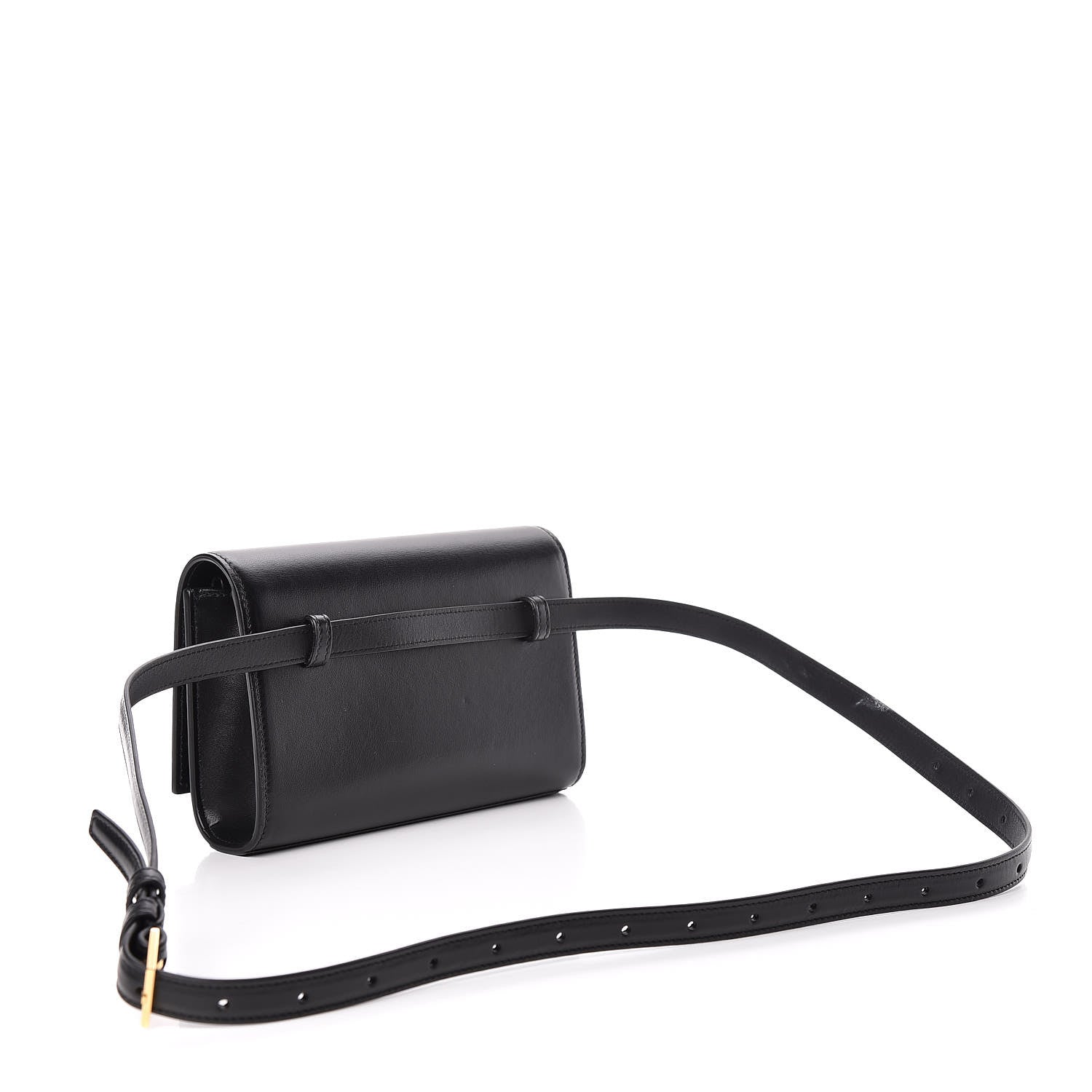 Saint Laurent Smooth Calfskin Monogram Kate Belt Bag Black 3 of 9