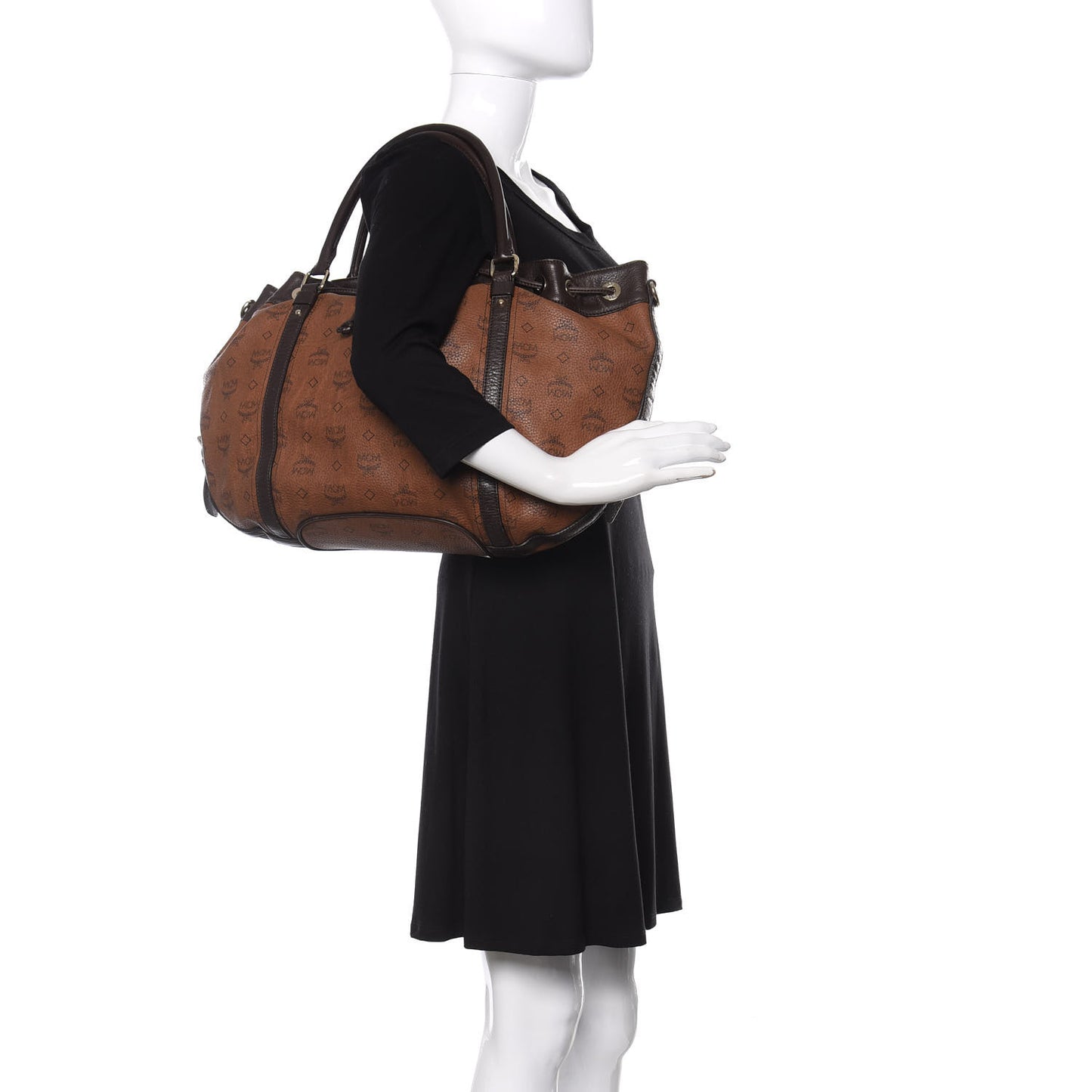 Visetos Drawstring Shopper Cognac