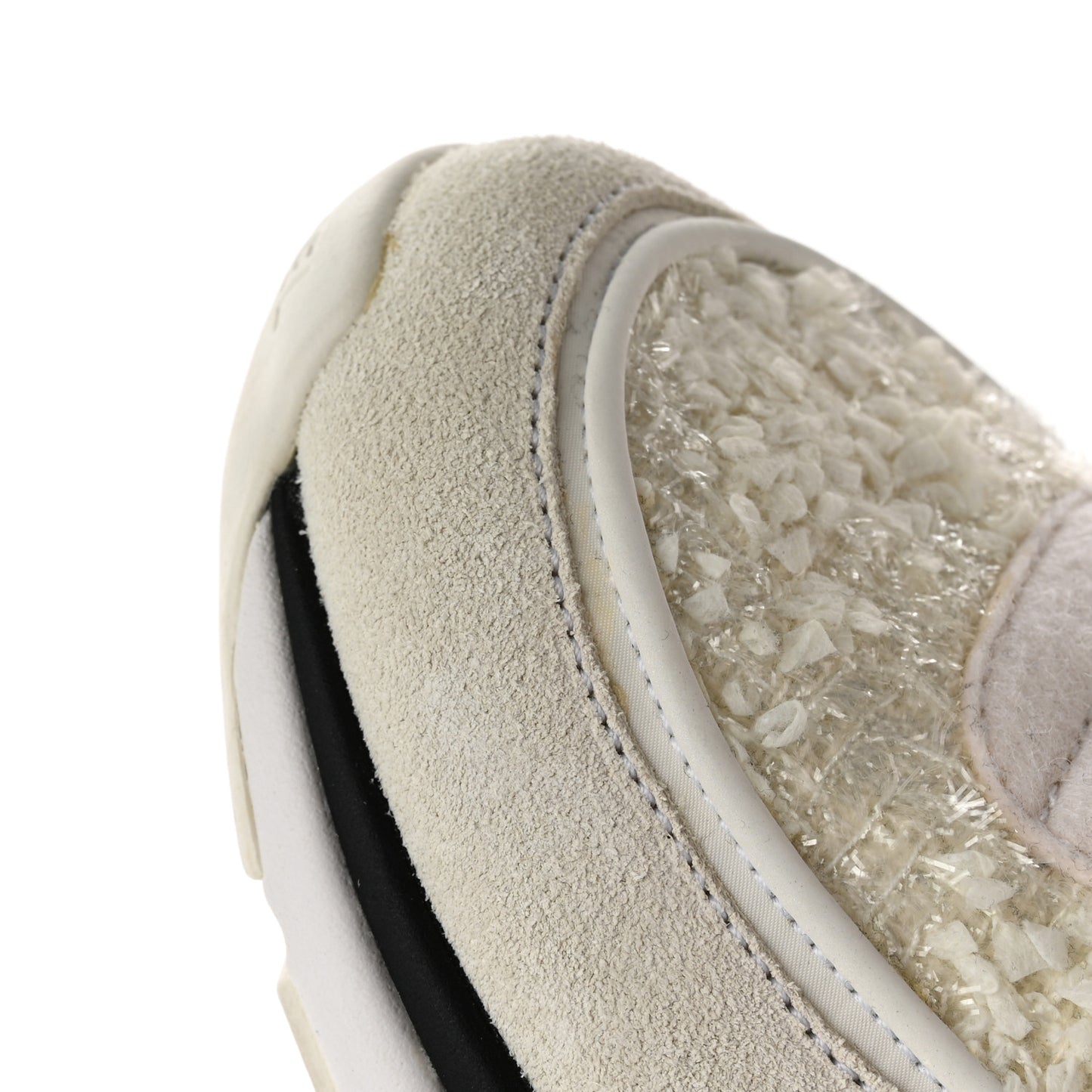 Velour Tweed CC Sneakers 40 White