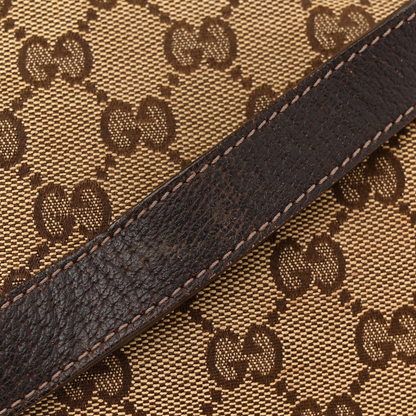 Monogram Medium Abbey Shoulder Bag Dark Brown