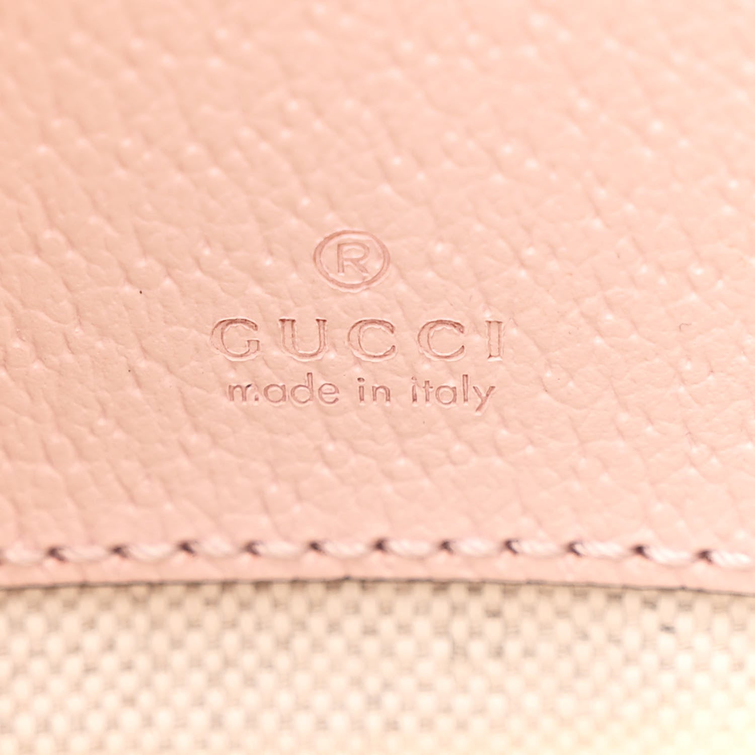 Gucci Monogram Jumbo GG Textured Dollar Calfskin Mini Ophidia Half Moon Hobo Beige Perfect Pink 6 of 10