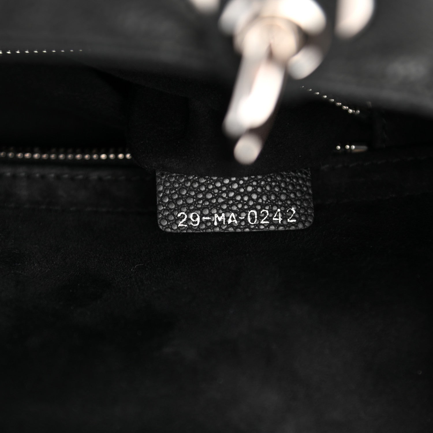 Christian Dior Grained Calfskin Cannage Medium Lady Dior Black 7 of 11