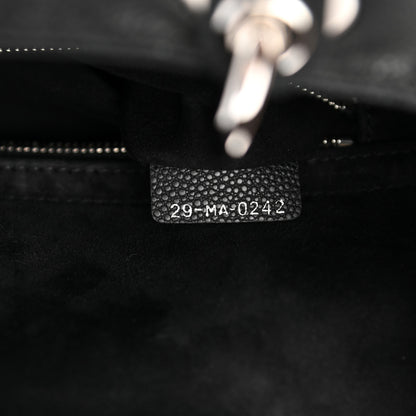 Christian Dior Grained Calfskin Cannage Medium Lady Dior Black 7 of 11