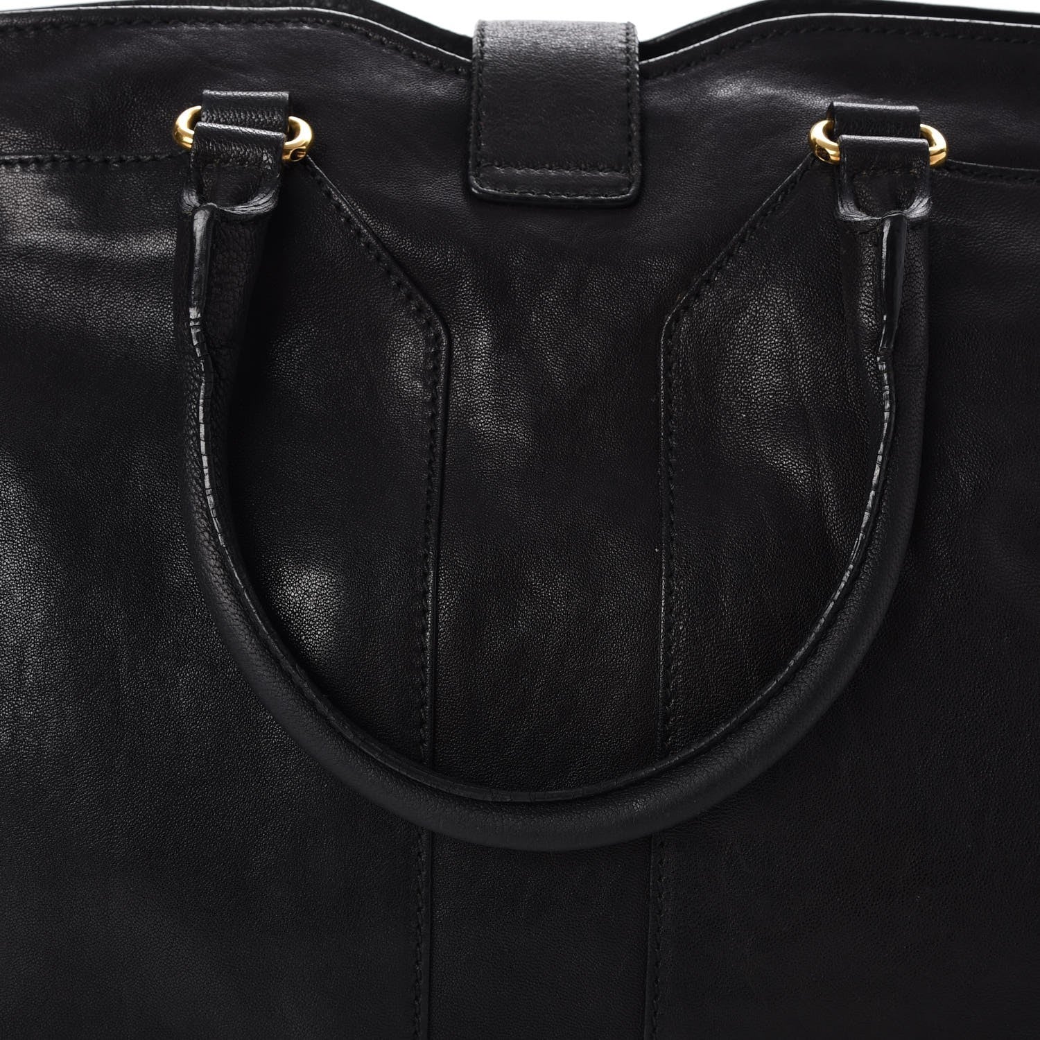 Saint Laurent Sheepskin Large Cabas ChYc Black 12 of 15