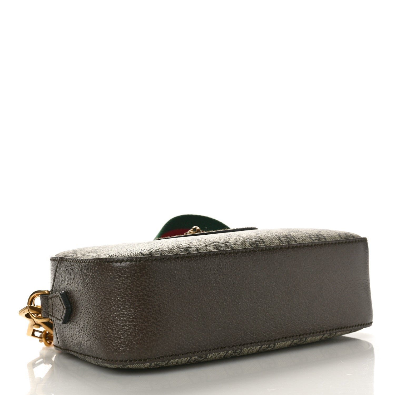 Gucci GG Supreme Monogram Web Neo Vintage Shoulder Bag Beige New Acero Crop 4 of 10