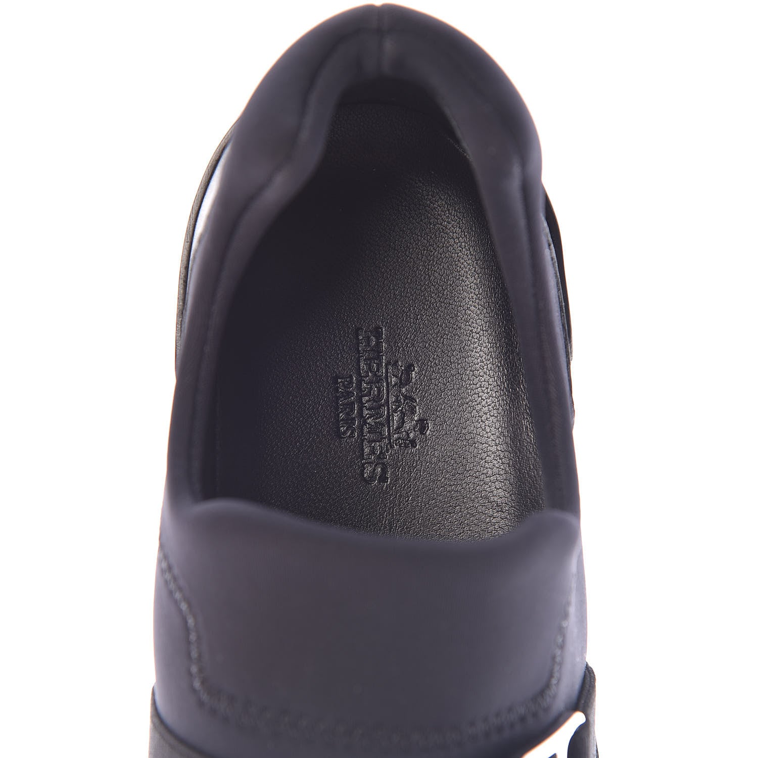 Hermes Technical Canvas Calfskin Run Sneakers 36 Black 7 of 8