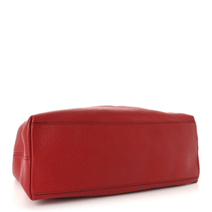 Gucci Pebbled Calfskin Medium Soho Chain Shoulder Bag Tabasco Red 4 of 10