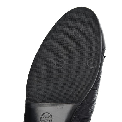 Chanel Nylon Quilted Cap Toe Ballerina Flats 41 Black 9 of 21