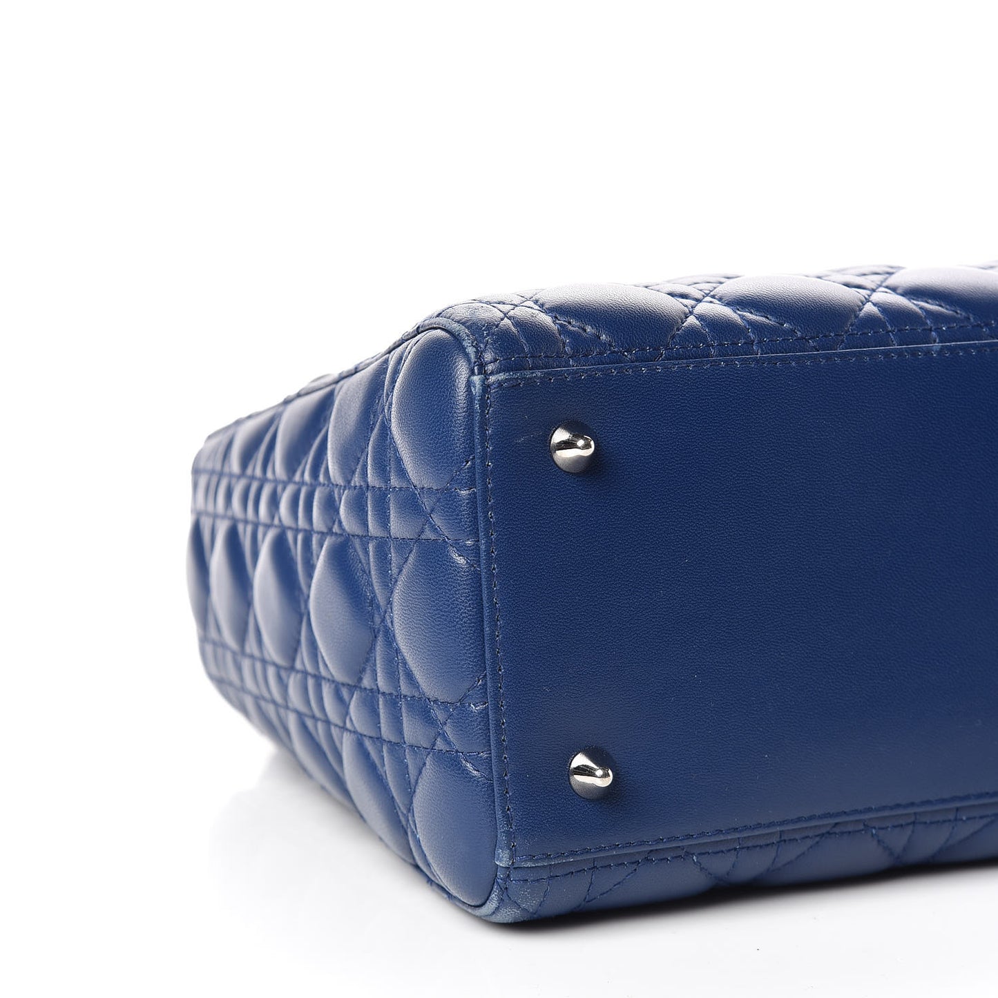 Lambskin Cannage Medium Lady Dior Navy