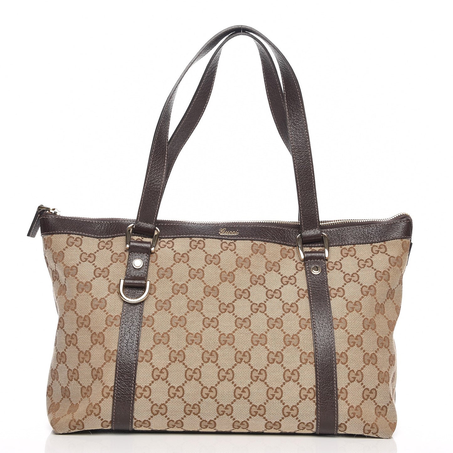 Monogram Medium Abbey Tote Brown
