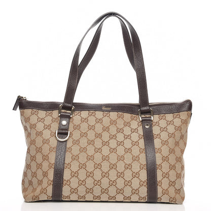 Gucci Monogram Medium Abbey Tote Brown 1 of 8
