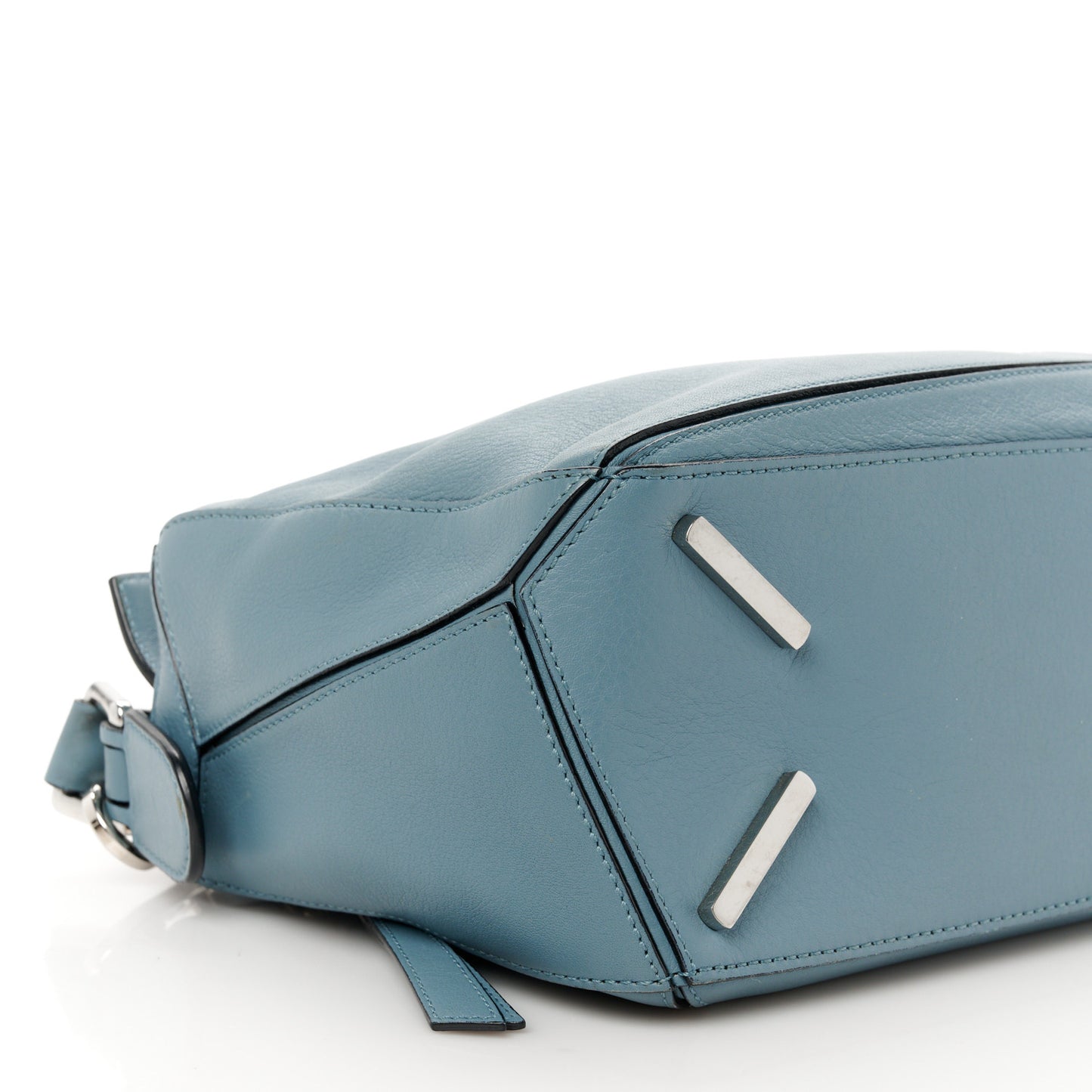 Calfskin Small Puzzle Bag Stone Blue