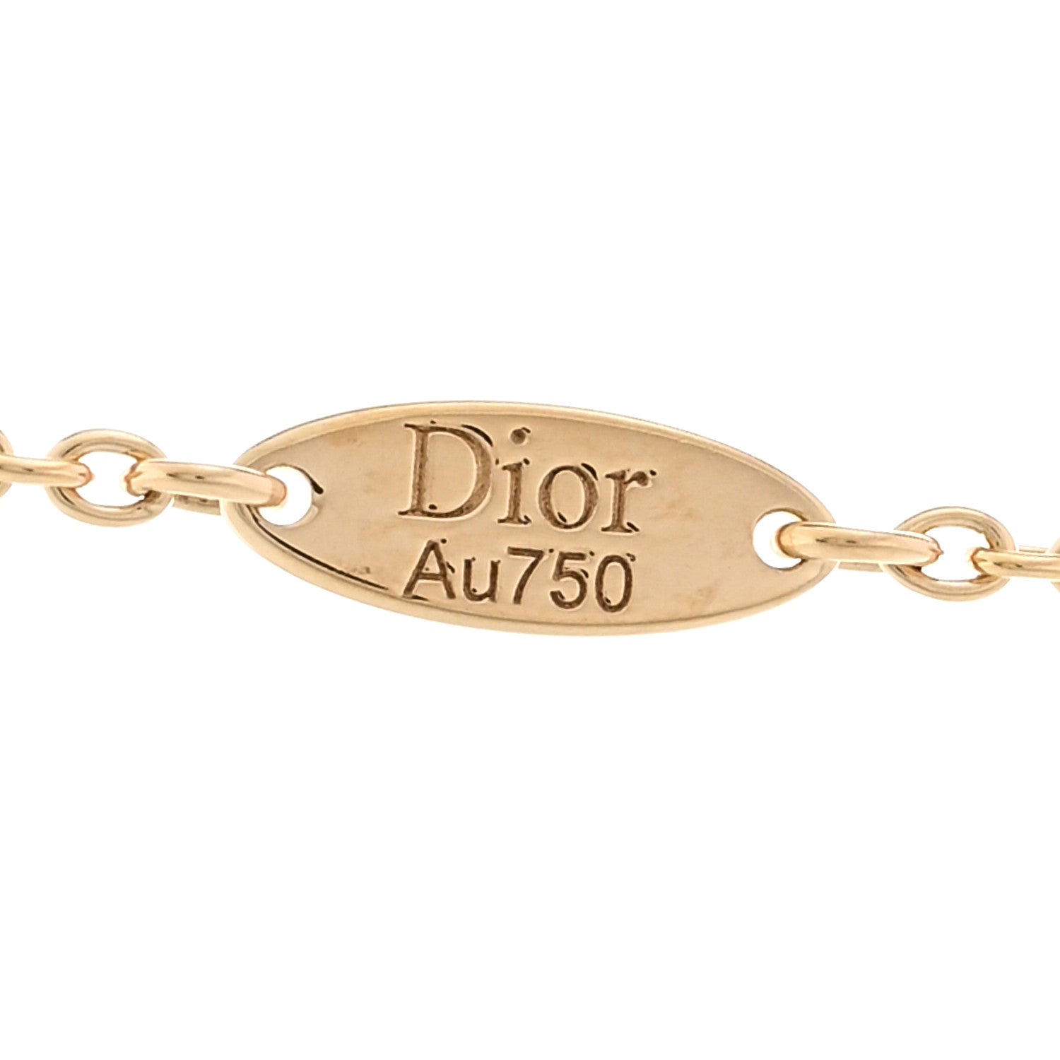 Christian Dior 18K Yellow White Gold Diamond Black Onyx Mother of Pearl Rose Celeste Pendant Necklace 5 of 7