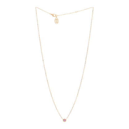 Cartier 18K Pink Gold Pink Sapphire D'Amour Pendant Necklace 3 of 5