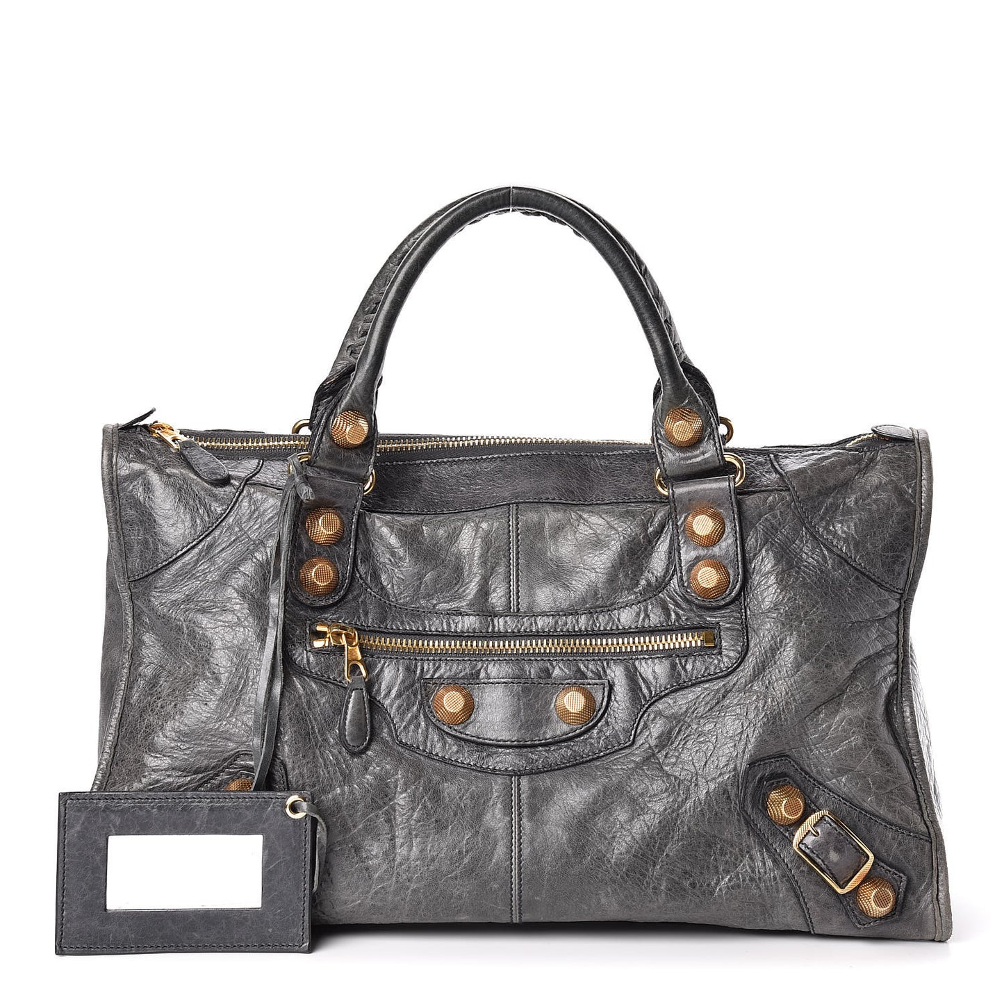 Agneau Giant 21 Gold Hardware Work Anthracite