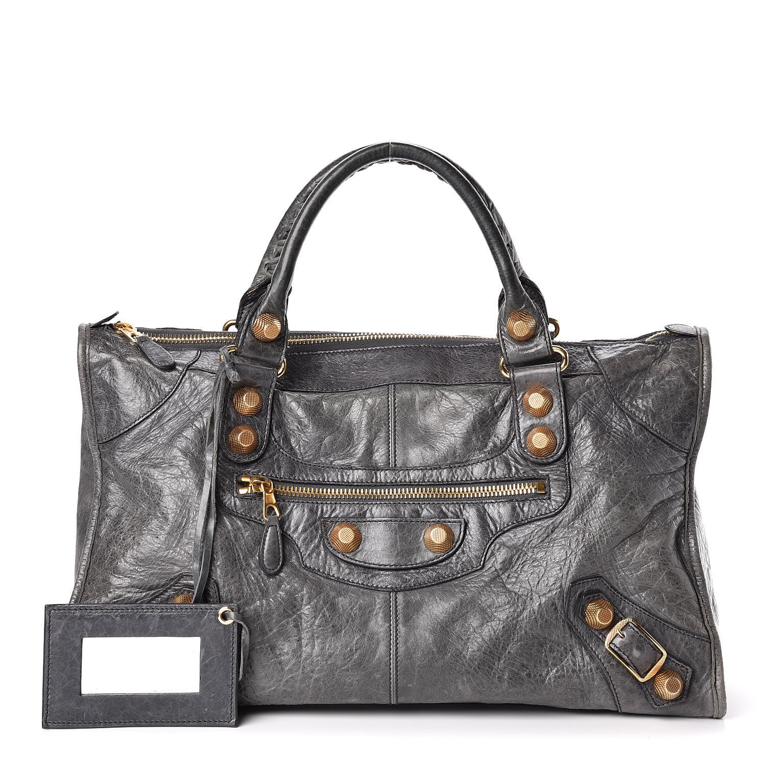 Balenciaga Agneau Giant 21 Gold Hardware Work Anthracite 1 of 13