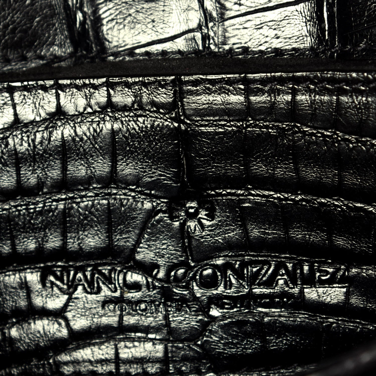 Nancy Gonzalez Crocodile Crossbody Black 8 of 10