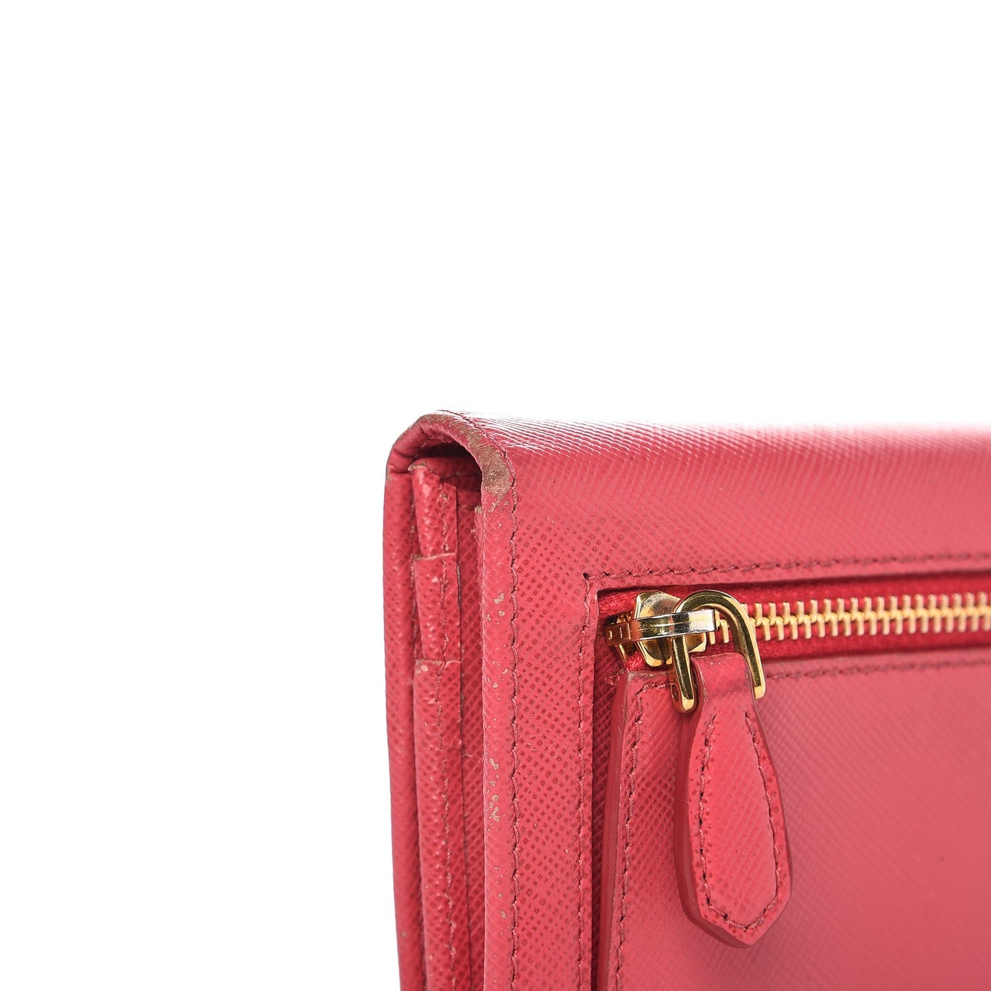 Saffiano Metal Continental Flap Wallet Peonia