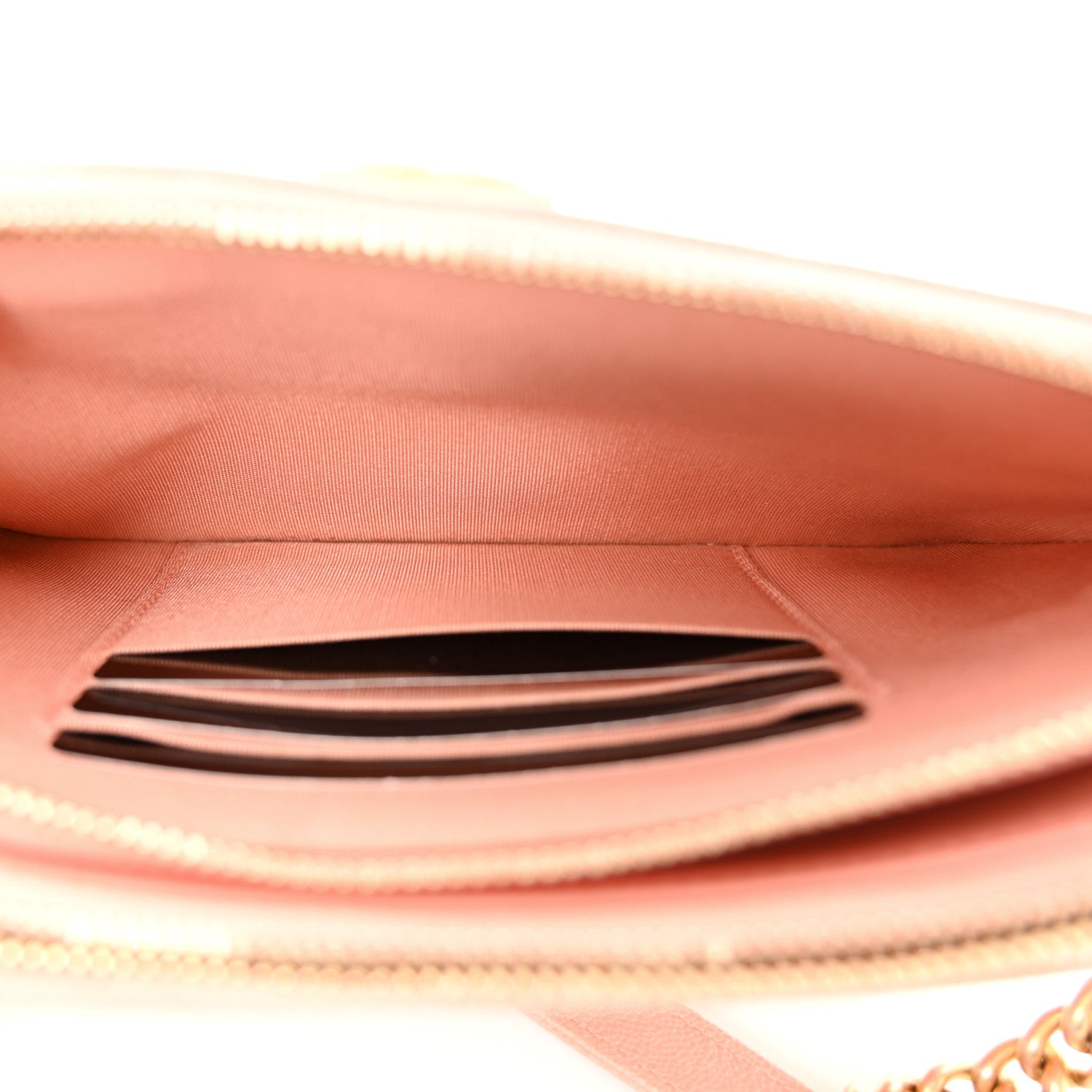 Chanel Caviar Quilted Small Boy Clutch With Chain Light Pink 6 of 14