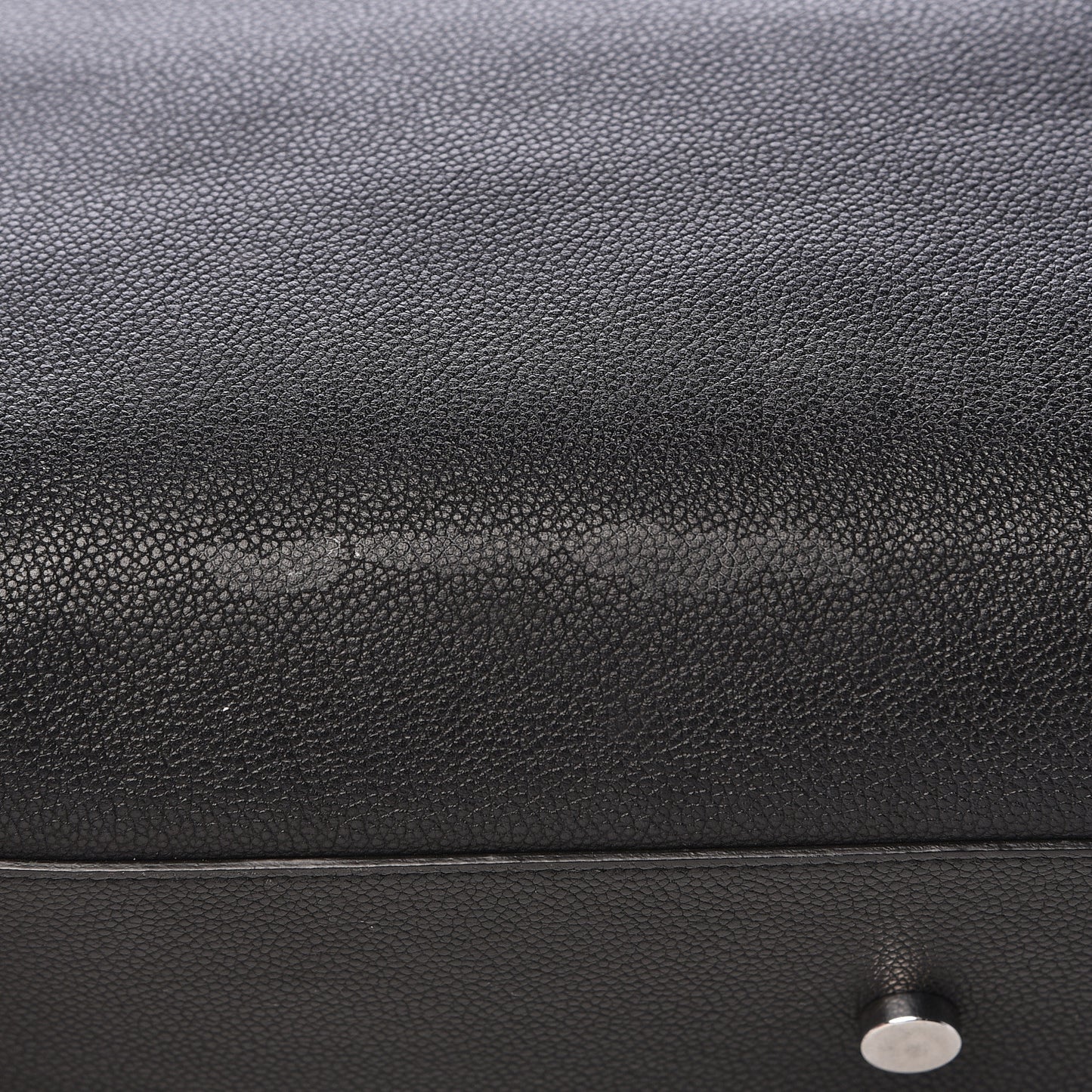 Grained Calfskin Medium Rive Gauche Cabas Black