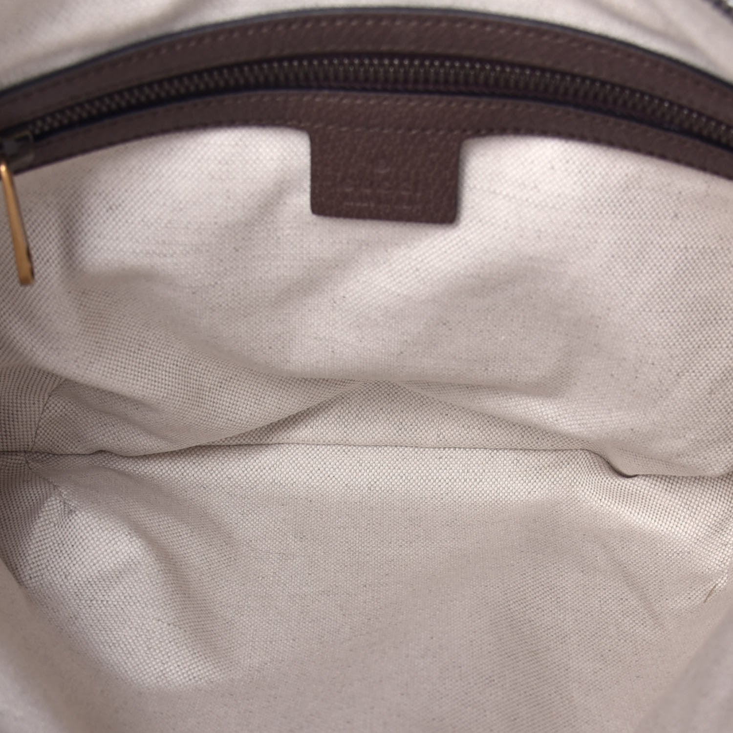 Gucci GG Supreme Monogram Web Small Ophidia Half Moon Hobo Brown 5 of 9