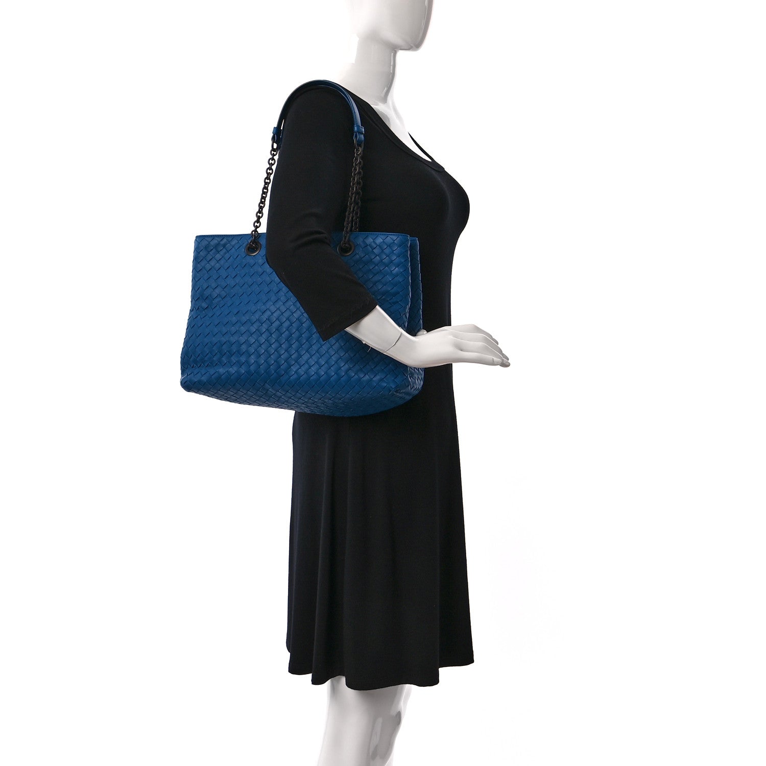 Bottega Veneta Nappa Intrecciato Medium Tote Cobalt 2 of 7