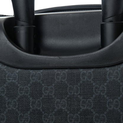 Gucci GG Supreme Monogram Gran Turismo Suitcase Black Grey 14 of 19
