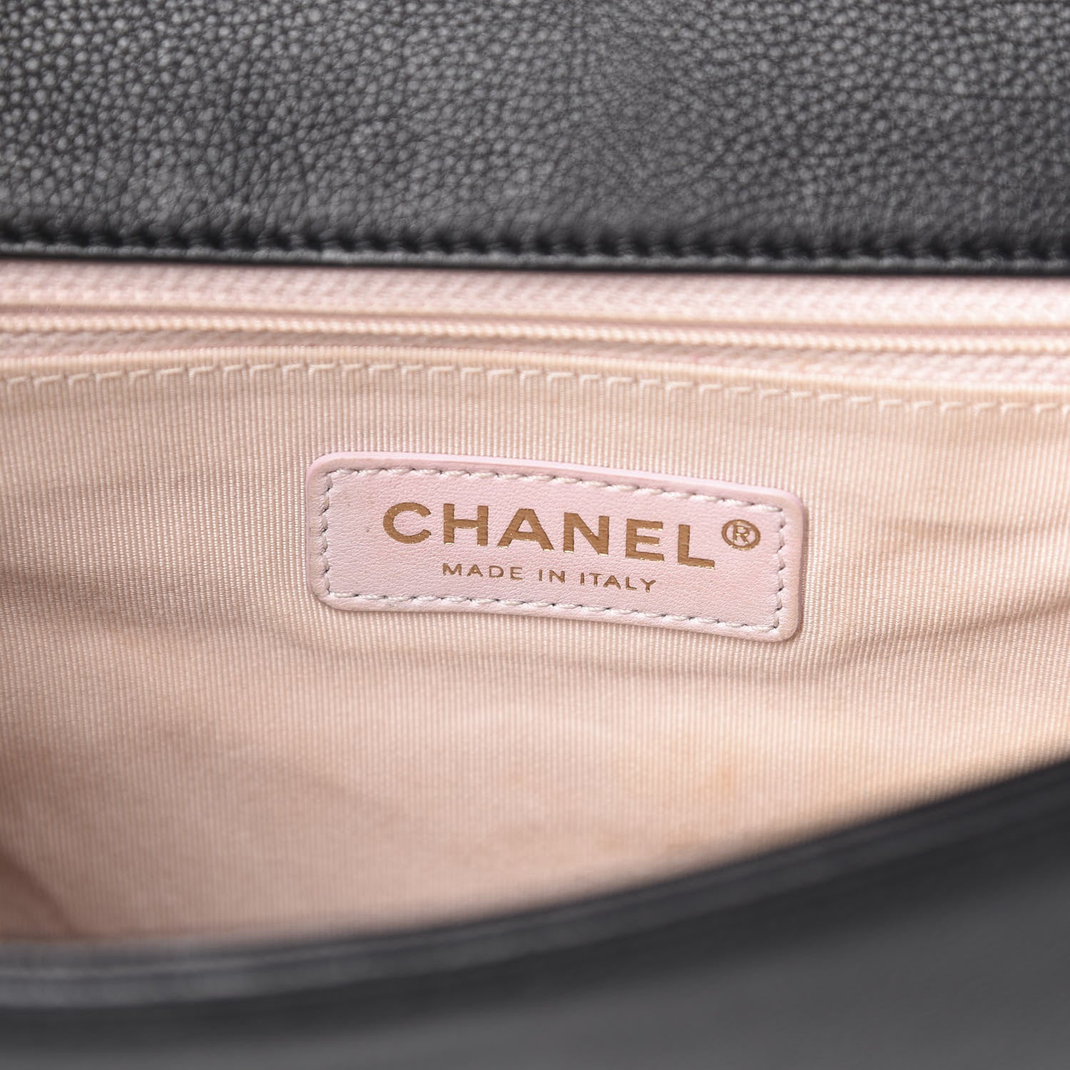 Chanel Caviar Quilted Large Studded Flap Black 7 of 14